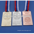 customize different color metal Medal, Medallion With Ribbon